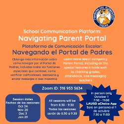 Parent Portal Workshop information